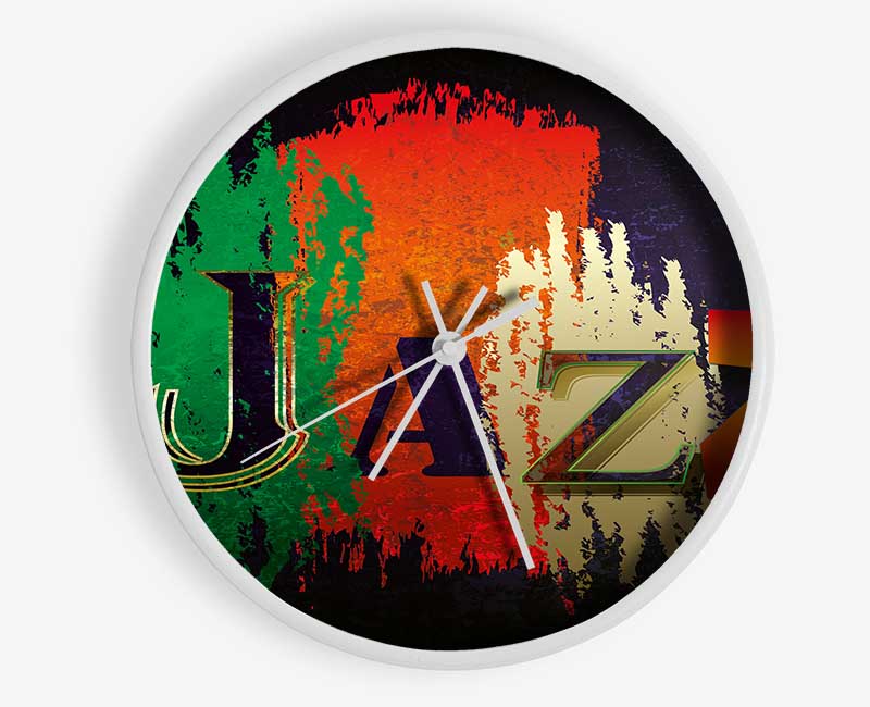 Jazz 1 Clock - Wallart-Direct UK