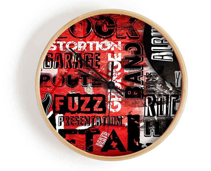 Rock Anthem Clock - Wallart-Direct UK