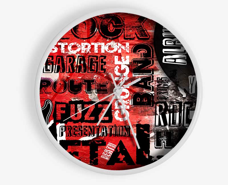 Rock Anthem Clock - Wallart-Direct UK