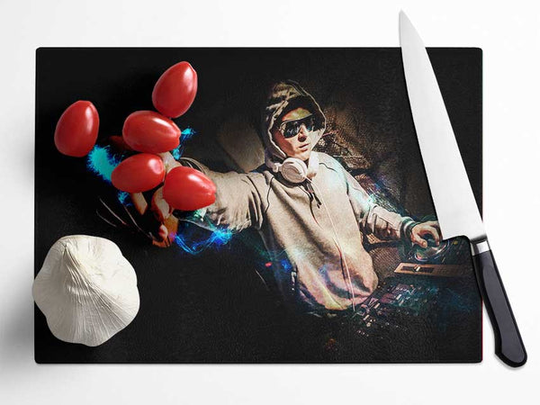 Electric DJ Glass Chopping Board