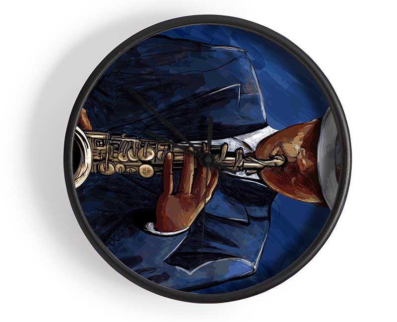 Loves Playing The Saxophone Clock - Wallart-Direct UK