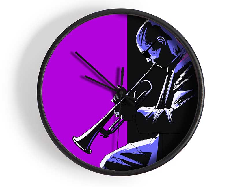 Trumpet Player Clock - Wallart-Direct UK