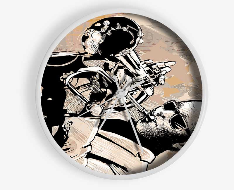 Old Time Blues Clock - Wallart-Direct UK