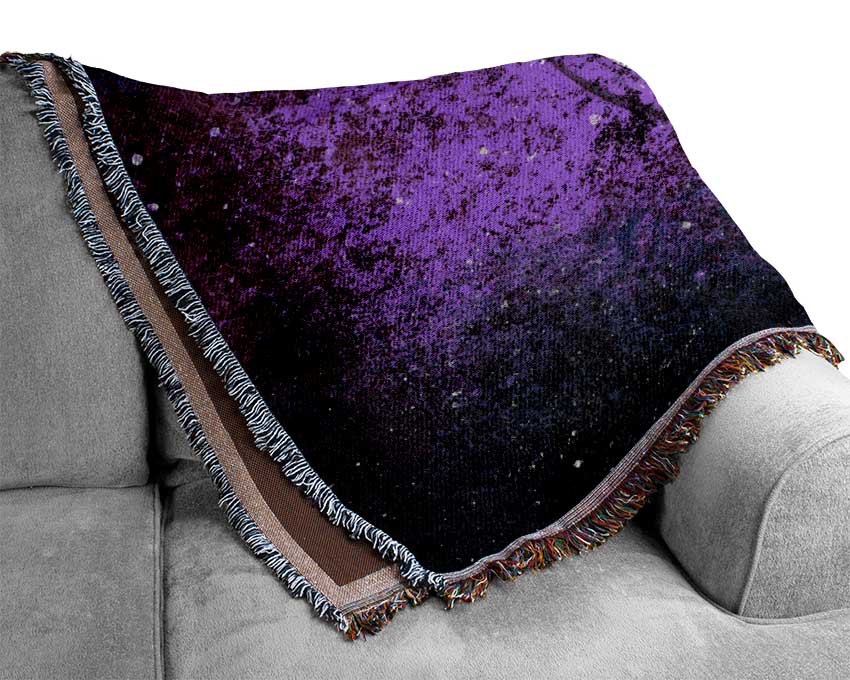 Purple Speaker Woven Blanket