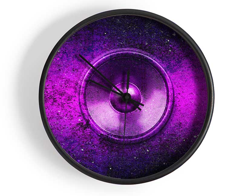 Purple Speaker Clock - Wallart-Direct UK
