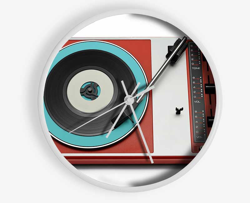 Retro Record Player 2 Clock - Wallart-Direct UK