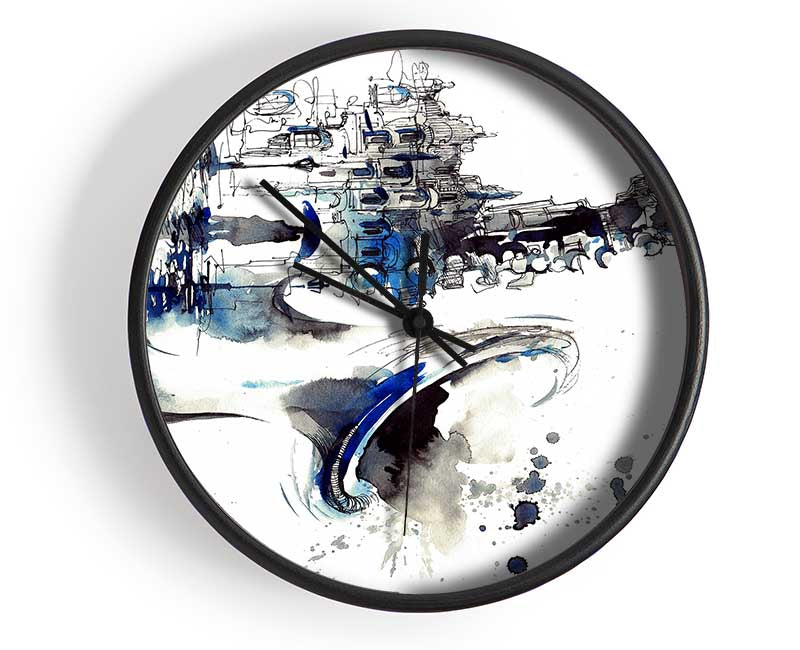 Saxophone City Clock - Wallart-Direct UK