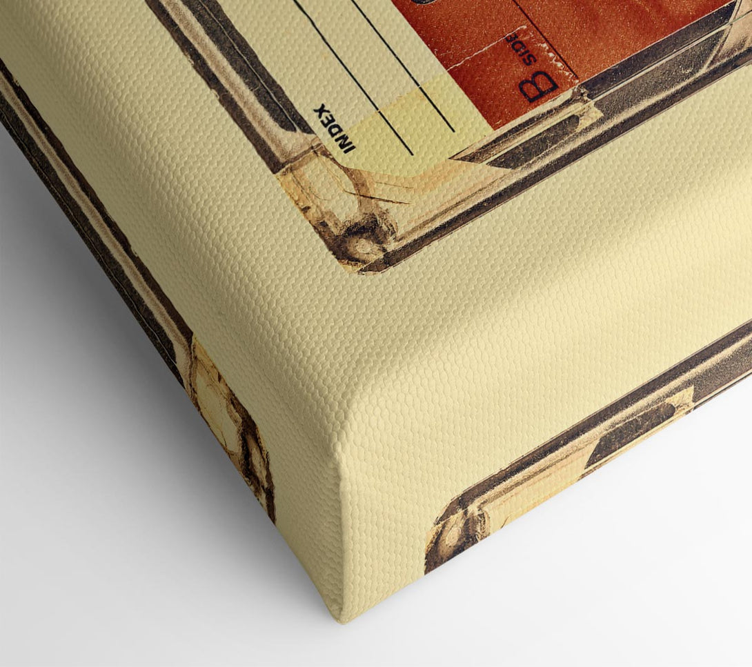  A Canvas Print of Retro Cassette Tape Canvas Art