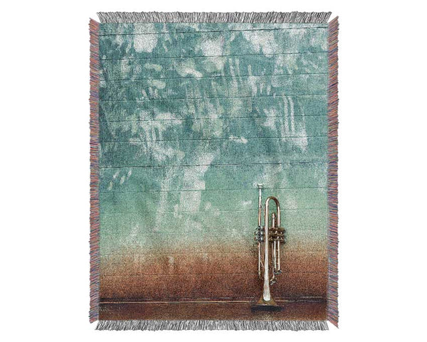 Trumpet Gold Woven Blanket