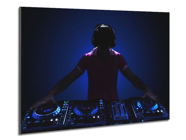 DJ Decks Metal Print