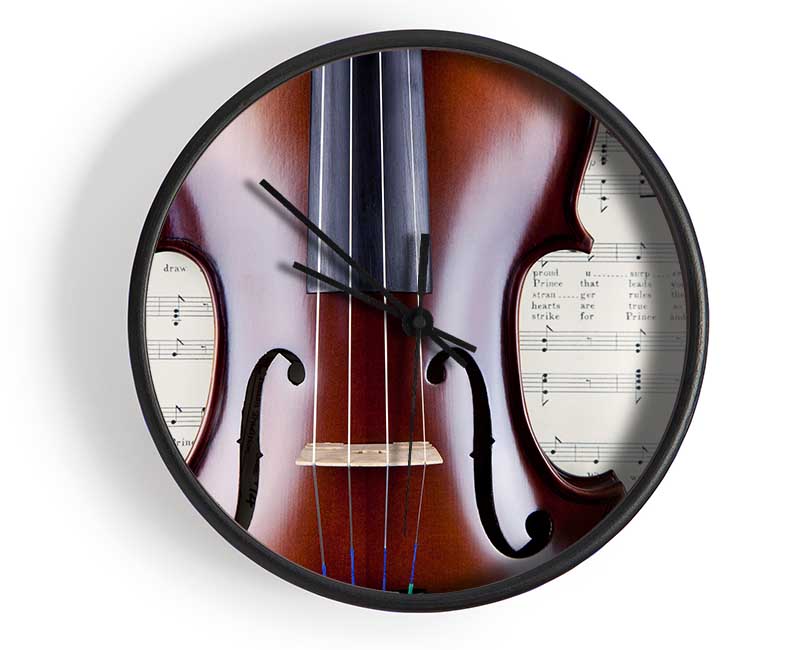 Violin Splendor Clock - Wallart-Direct UK