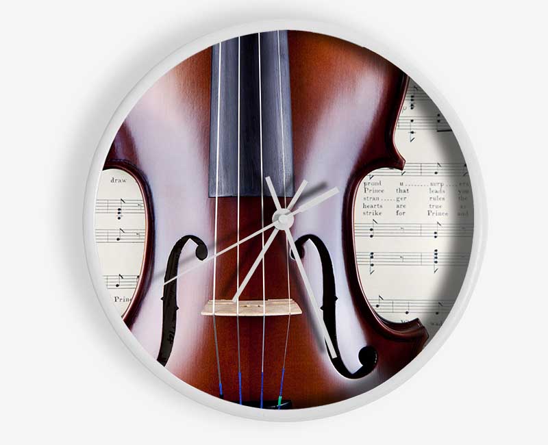 Violin Splendor Clock - Wallart-Direct UK