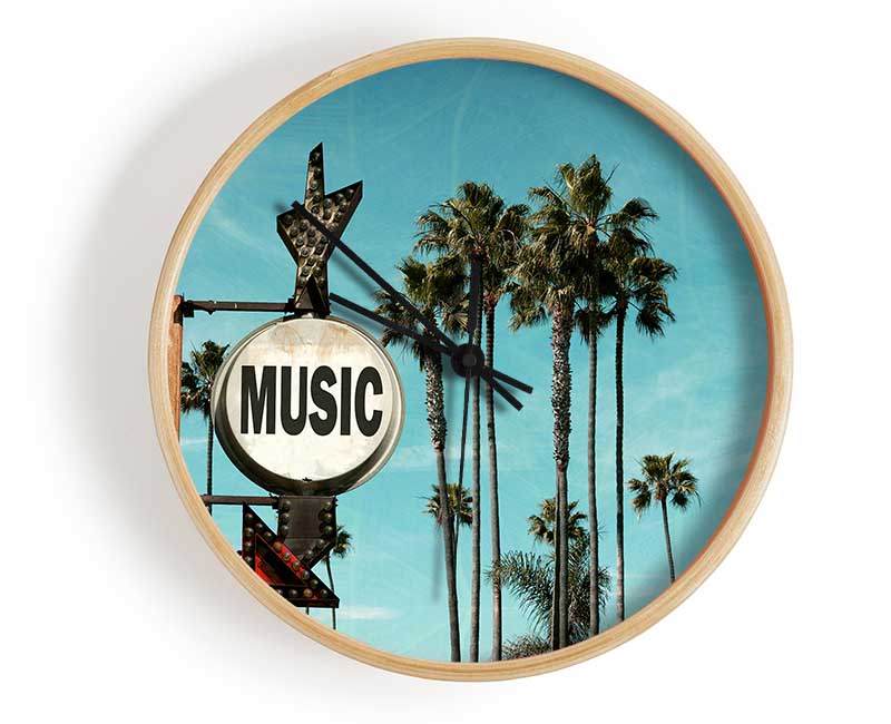 Music This Way Clock - Wallart-Direct UK