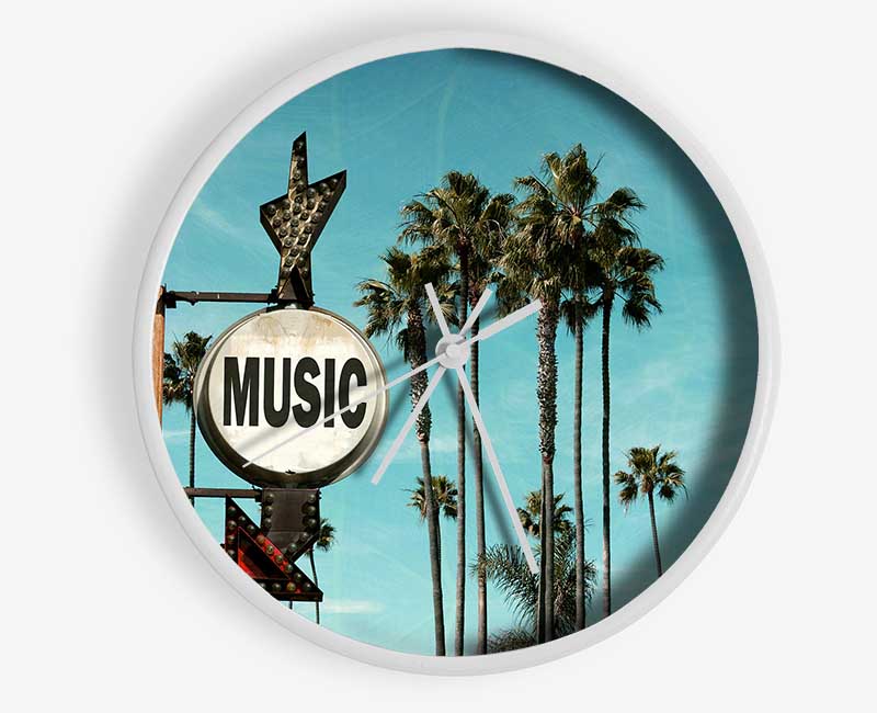 Music This Way Clock - Wallart-Direct UK