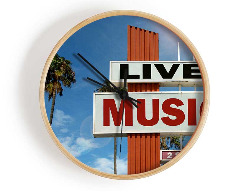 Live Music Venue Clock - Wallart-Direct UK