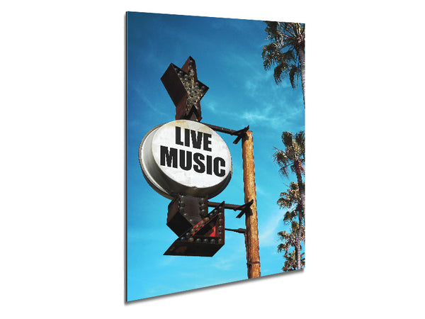 Live Music This Way Metal Print