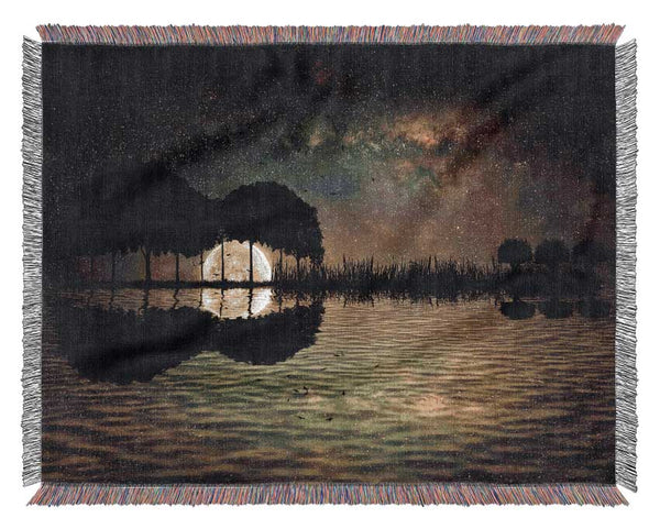 Guitar Tree Moonlight Woven Blanket