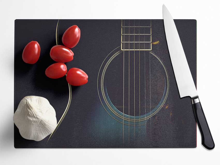 Gibson Acoustic Guitar Glass Chopping Board