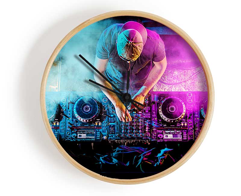 Double Deck DJ Clock - Wallart-Direct UK