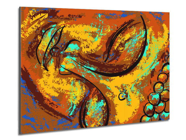 Buddha face Metal Print