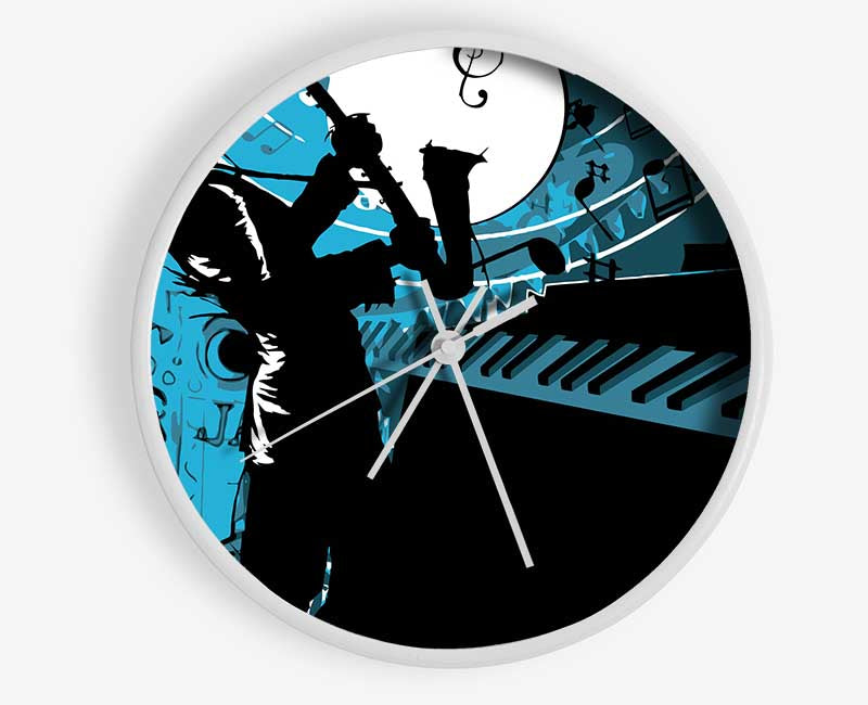 Playing The Blues 1 Clock - Wallart-Direct UK