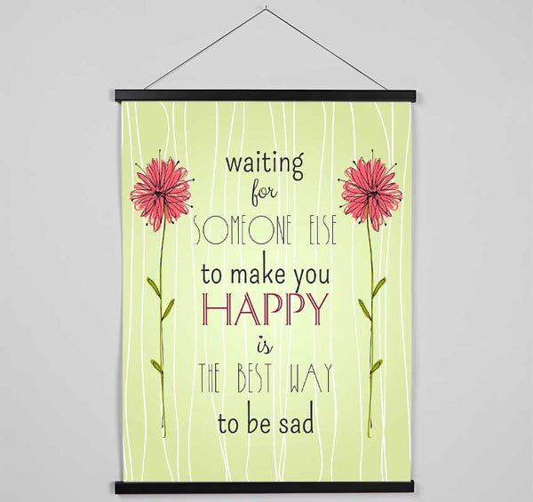 Waiting For Someone Else Hanging Poster - Wallart-Direct UK