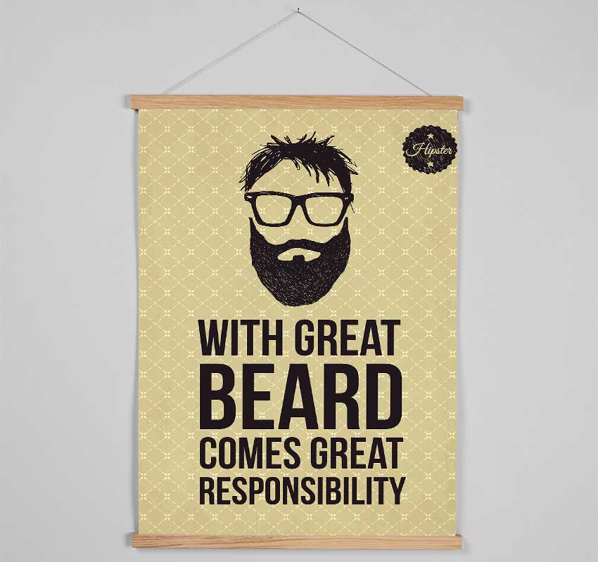 With Great Beard Hanging Poster - Wallart-Direct UK