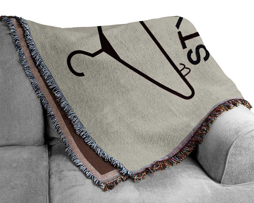 Style Is A Simple Way Woven Blanket