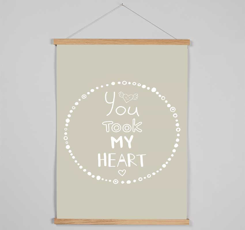You Took My Heart Hanging Poster - Wallart-Direct UK