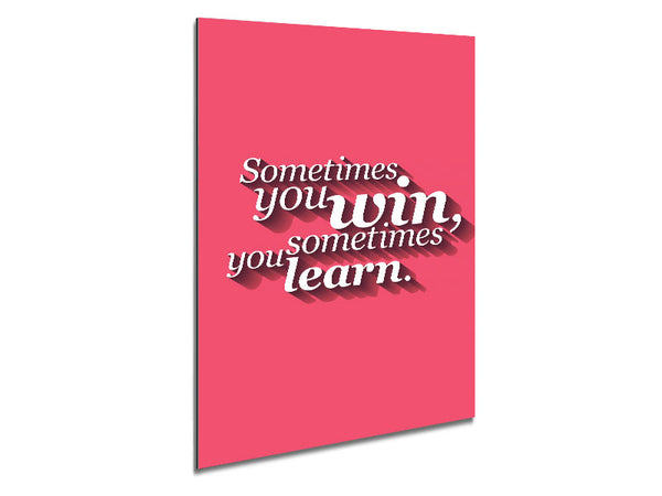 Sometimes You Win 1 Metal Print