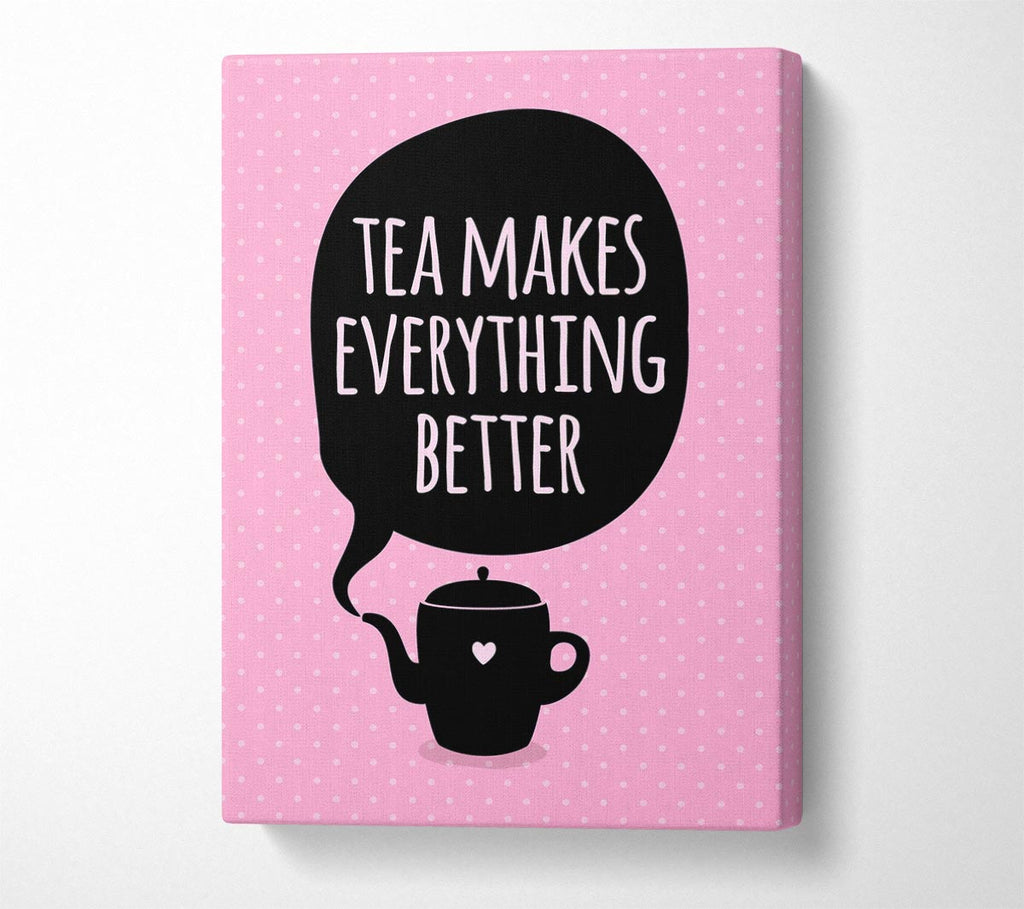 Picture of Tea Makes Everything Better Canvas Print Wall Art