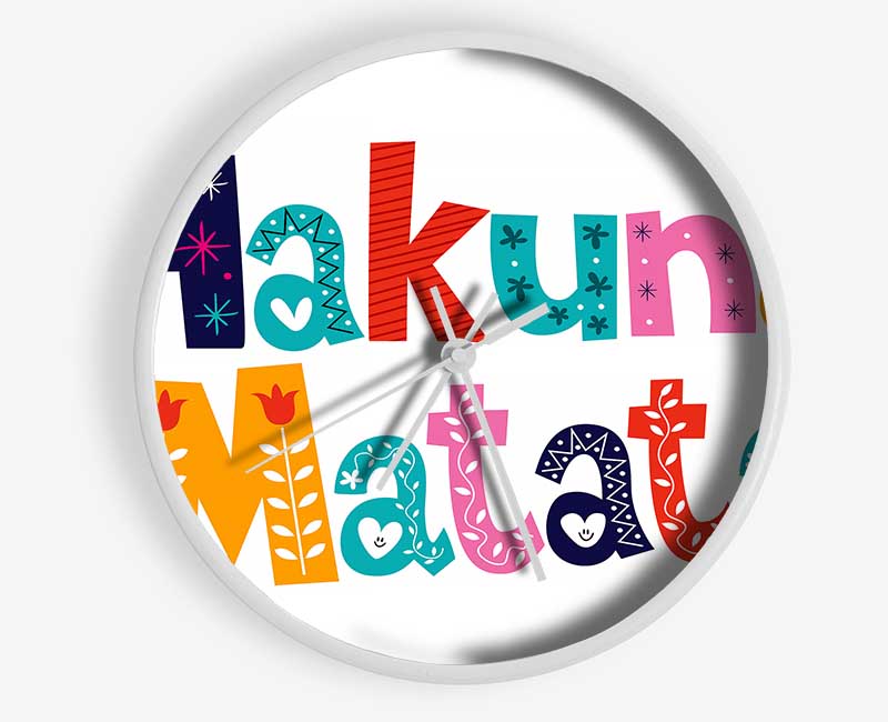 Hakuna Matata Clock - Wallart-Direct UK