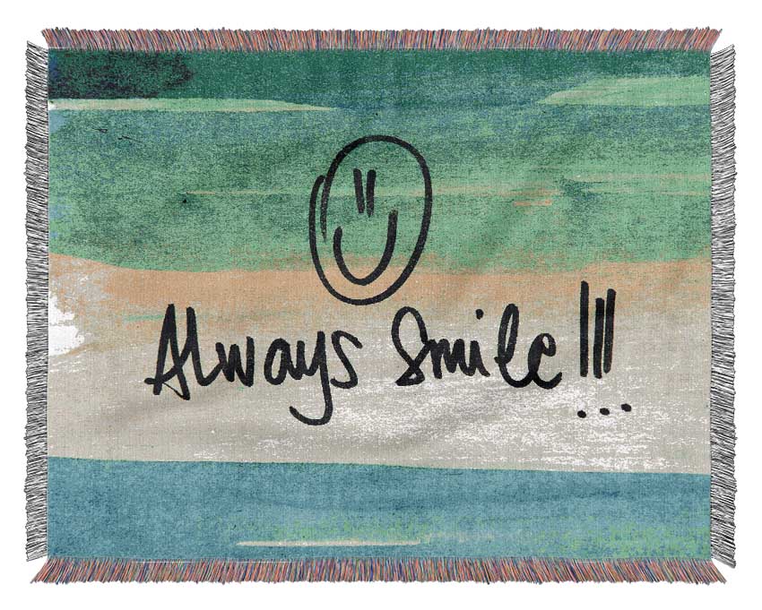 Always Smile Woven Blanket