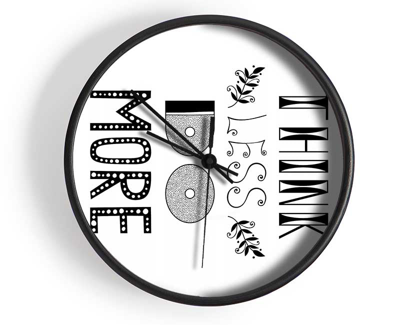 Think Less Do More Clock - Wallart-Direct UK
