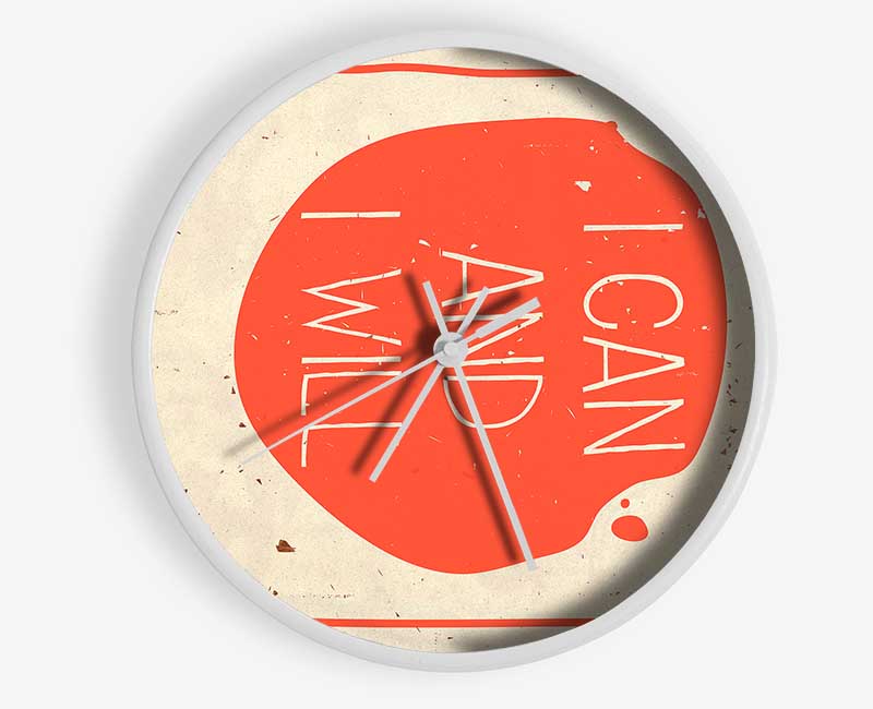 I Can And I Will Clock - Wallart-Direct UK