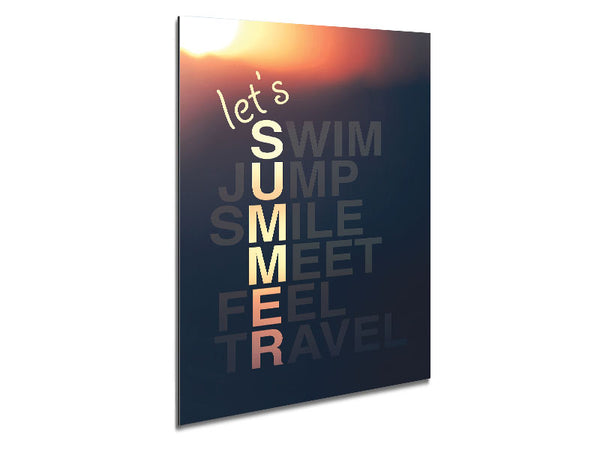 Let's Summer 2 Metal Print