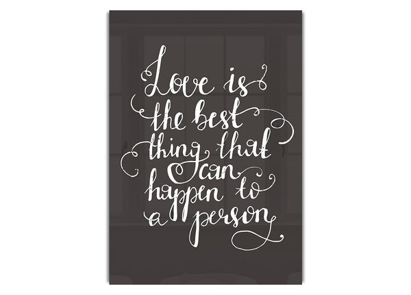 Love Is The Best