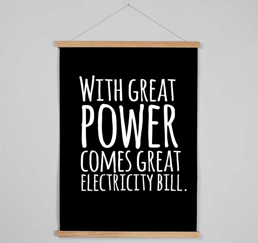With Great Power Hanging Poster - Wallart-Direct UK