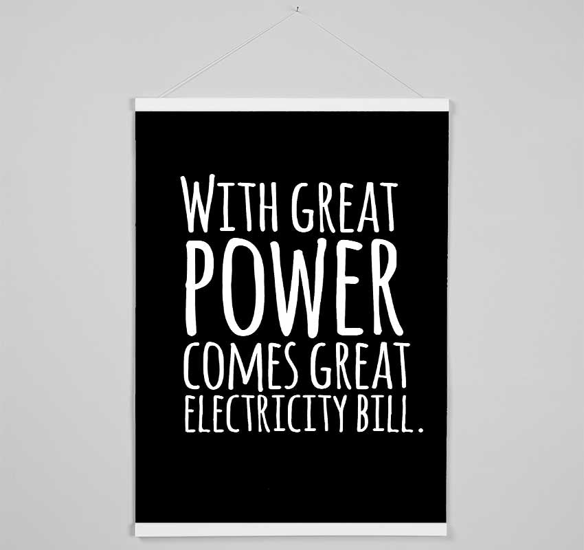 With Great Power Hanging Poster - Wallart-Direct UK