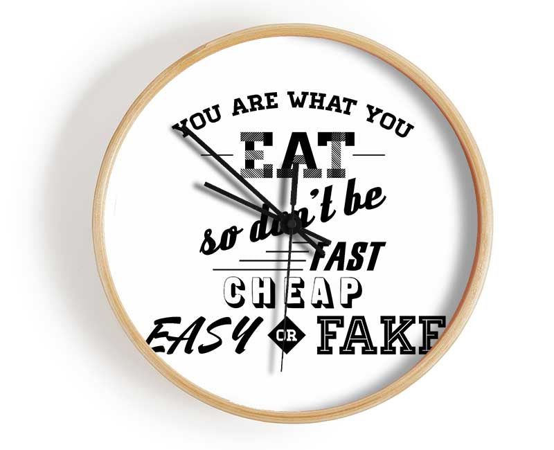You Are What You Eat Clock - Wallart-Direct UK
