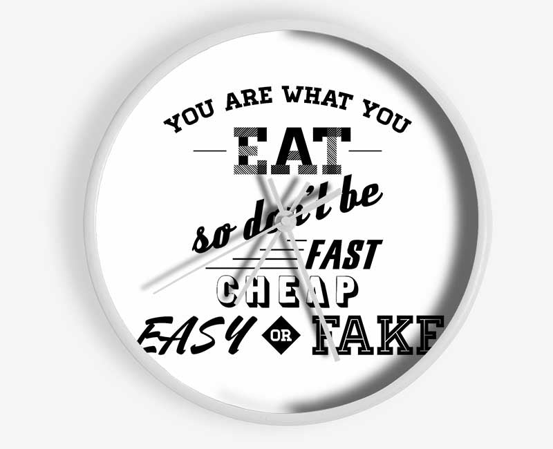 You Are What You Eat Clock - Wallart-Direct UK