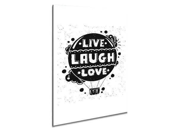 Live Laugh Love 2 Metal Print