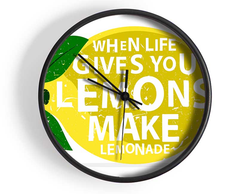 When Life Gives You Lemons 3 Clock - Wallart-Direct UK
