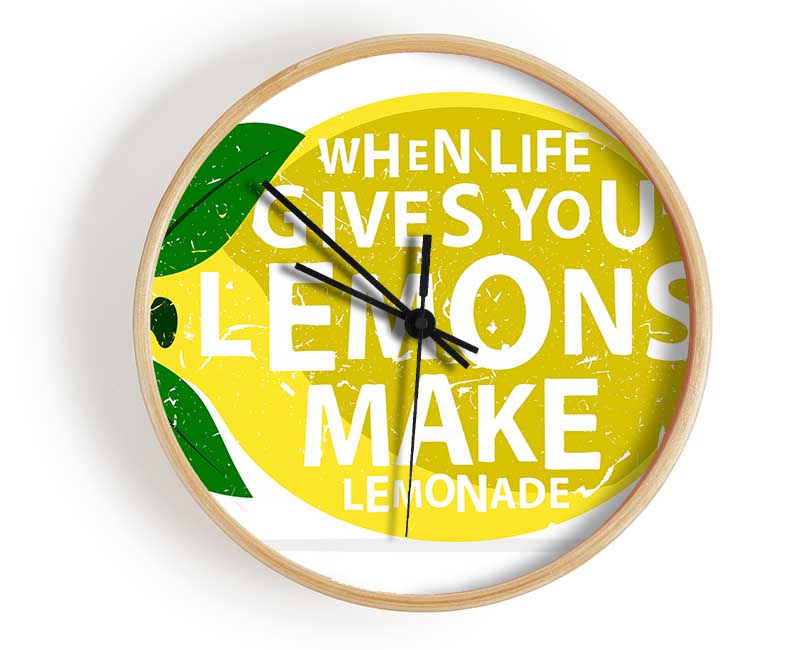 When Life Gives You Lemons 3 Clock - Wallart-Direct UK