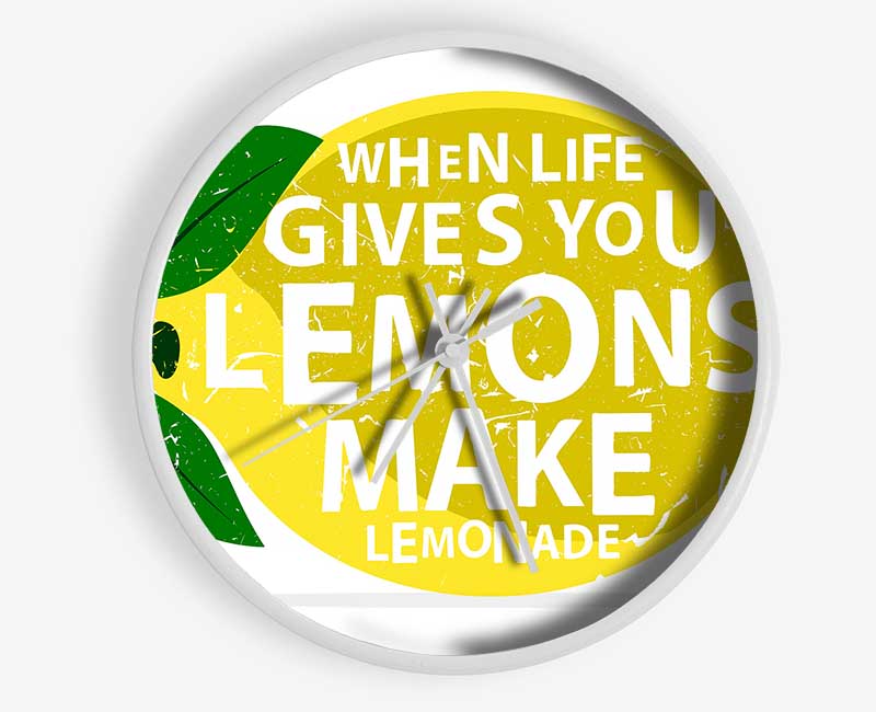 When Life Gives You Lemons 3 Clock - Wallart-Direct UK