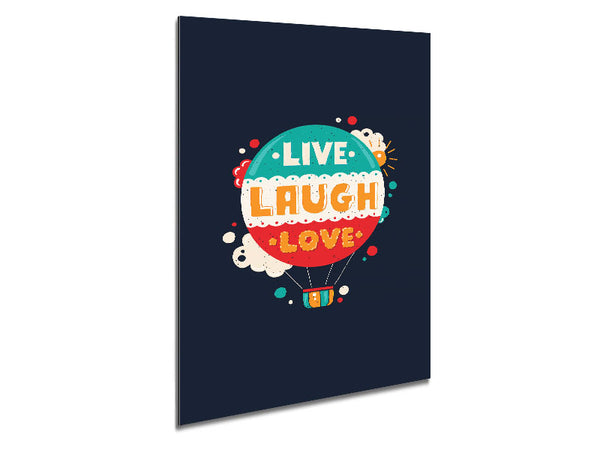 Live Laugh Love 4 Metal Print