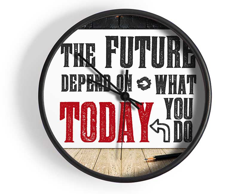 The Future Depends On Clock - Wallart-Direct UK