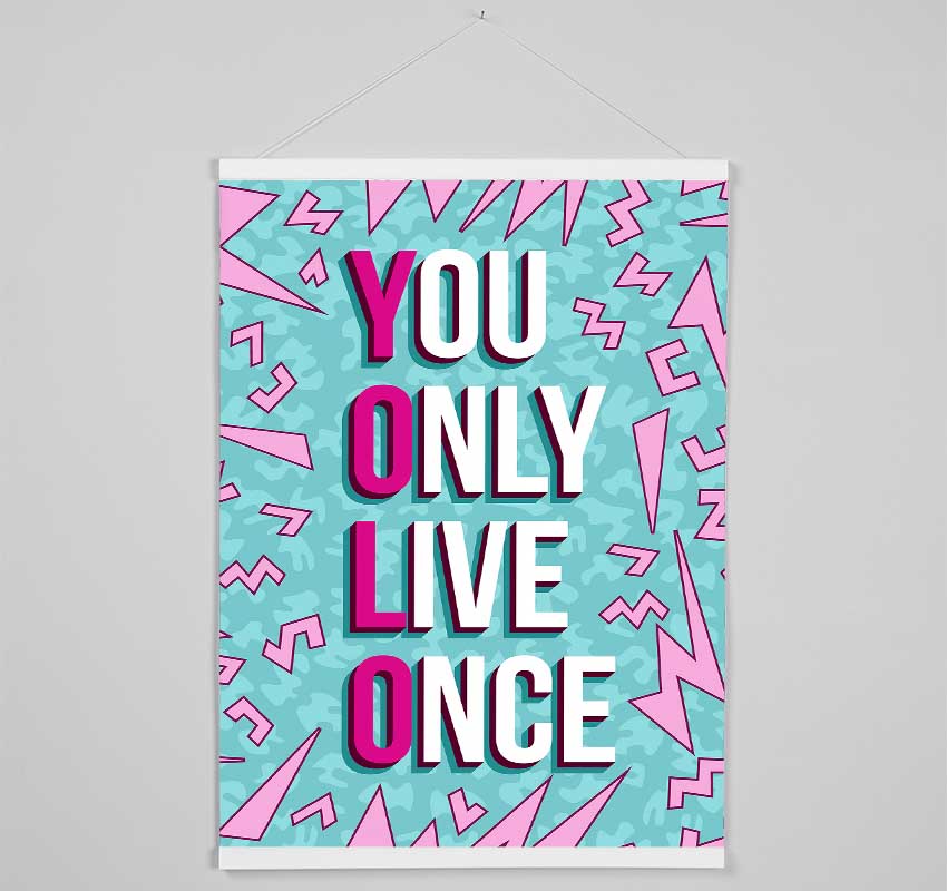 You Only Live Once Hanging Poster - Wallart-Direct UK