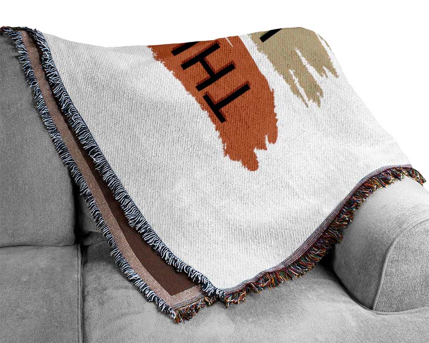 This Is Your Life Enjoy It Woven Blanket