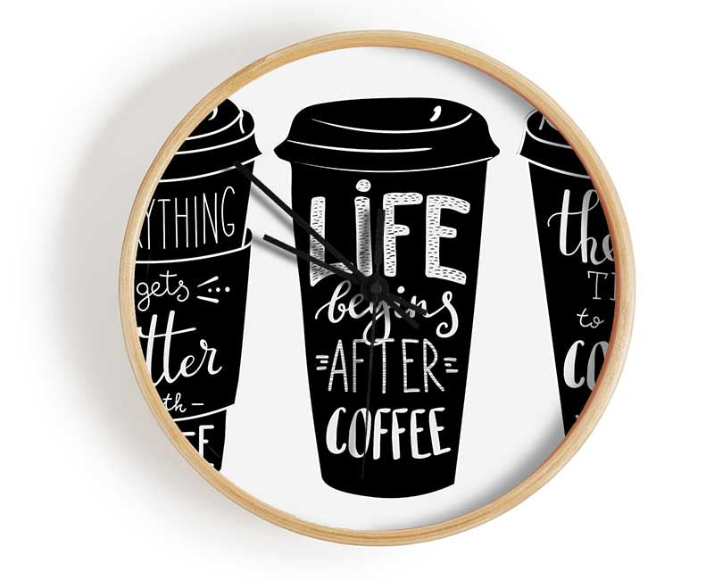 Coffee Love 1 Clock - Wallart-Direct UK